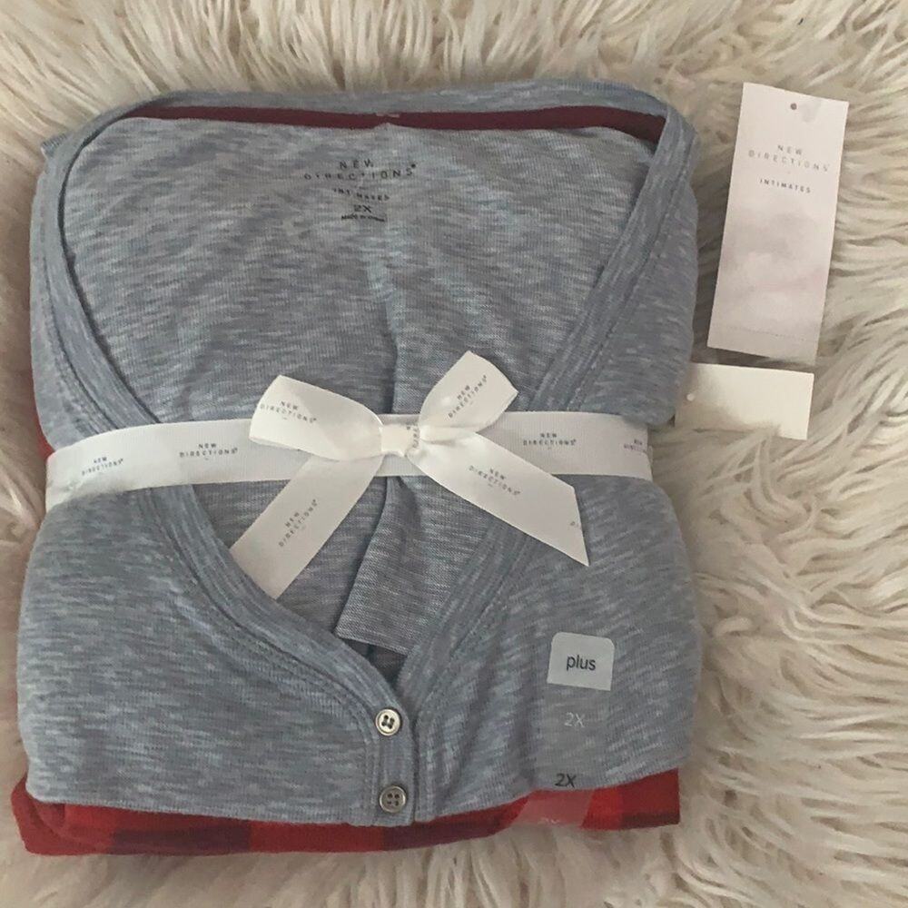NWT NEW DIRECTION INTIMATES 3 PIECE PAJAMAS SET GIFT SET SIZE VARIOUS 2X, 3X